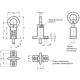 Indeksavimo kaištis GN 722.5-14-20-A-ZB – cinkuotas plienas