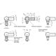 Angular ball joint DIN 71802-13-M8-CS - steel