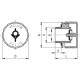 Plug with air vent valve TVD.70-11-FKM-C7 - technopolymer, operating temperature up to 50C