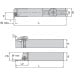Folding lathe knife for external grooving | MGEHR-1616 cutter 3 16mm