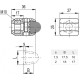 Side guide holder MPG-TS - for trapezoidal guides