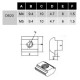 M5 slotted nut for OB20 profiles