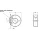 Split retaining ring GN 706.2-22-B8-NI - Split retaining ring, stainless steel