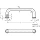Bail handle GN 425-A4-10-180-GS - stainless steel