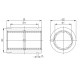 Linear plain bearing RJUM-11 - 10mm