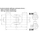 Single universal joint with bearing KTR 5G 25H7 Z/W