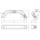Bail handle GN 565.3-20-160-A-SR - aluminum gray