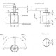Rotary clamp GN 876-50-20-RF - pneumatic, threaded body