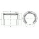Open linear bearing LM80OP