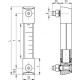 Liquid level indicator HCK.381-SST316-M12-NBR-PC-P - for working with oil or glycol-based liquids
