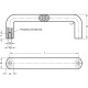 Bail handle GN 564-35-300 - with flexible polyurethane coating