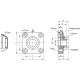 Self-aligning bearing unit UCF.205-A-25-T - plug with blinded hole