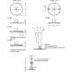 Stainless steel self-aligning foot GN 44-40-M10-100-D0-S