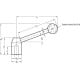 Lever GN 212-32-M16-E-NI - stainless steel