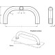 Bail handle GN 426.3-ST-30-500-A - for welding, seamless pipe profile