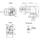Angular planetary gear HPZS60-04MB NEMA23 1:4 motor shaft 8mm