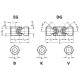 Cross joint DIN808-58-B30-122-EG