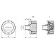 Breathing plug SMN.46-1/4-F40 - with vent and suction valve, with threaded connection, steel, operating temperature up to 100C