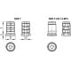 Expansion insert for round profiles NDE.T-25x1.5-M8 - technopolymer