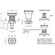 Indexing pin GN 607.5-6-6-ST - assembly by welding, with lock in the upright position