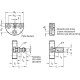Quick connectors GN 240.1-M12-B - with radial offset compensation