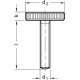 Knurled set screw DIN 653-M4-25 - steel