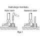 Foot for machines with the possibility of anchoring LV.F-100-PP-24-SST-M20x138 - without anti-slip pad