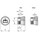 TPC.20 filler plug - press-fit, technopolymer, operating temperature up to 100C