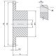 Chain wheel without hub 10B-1 (5/8) z29