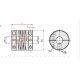 Aluminum clutch RB-30X35 14/14