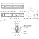 Telescopic linear guide GN 2404-28-290 - with partial telescopic extension