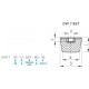 Vibration isolator DVF.7-60-40-SST-M10-55 - threaded hole
