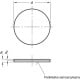 Self-adhesive pad GN 70.1-20-WS - self-adhesive, for use with permanent magnets