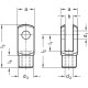 Fork joint DIN 71752-4-8-M4-AL - Fork joint, aluminum
