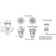 Mini indexing pin GN 822-6-B-NI - Mini indexing pin, stainless steel
