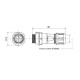 Electrical connector TS11RS05 3A/125V