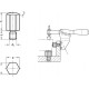 Supporting and positioning element GN 408.1-ST-40-M16-K - spherical pressure surface, turned