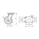 200mm polyurethane swivel wheel with mounting plate, load capacity 900 kg RE.F4-200-SSL-WH