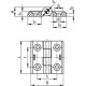 CFM.40-SH-5-VD hinge - visually detectable technopolymer