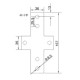 Cross connection plate for 40x40 profiles