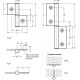 Hinge GN 2294-86-162-IC-EL - removable, for aluminum profiles / panel elements natural