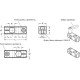 Bidirectional connector GN 474-B15-B15-ELS - aluminum