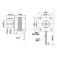 Stepper motor 42BYGH1202 - 0.32Nm 42BYGH150-N-24DH