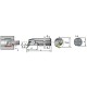 Folding lathe knife for internal turning S16Q-SVQCR11 16 mm length 180
