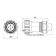Electrical connector TS29CP02 50A/500V
