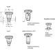 Mini indexing pin GN 822.1-4-B-NI - Mini indexing pin, stainless steel