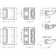 Hinge GN 138-ZD-40-42-A-SR - gray zinc casting