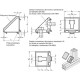 Angle connector for profile systems 30 / 40 / 45 GN 960-40-10-40-40-A-MT - T-slot 8/10.
