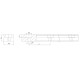 HIWIN MGNR15 linear rail - 130mm
