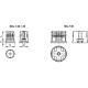 Insert for round profiles NDL.T-30x1-M8 - technopolymer